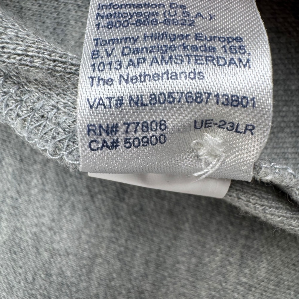 Tommy Hilfiger Polo Shirt Mens XL Gray Regular Fit Short Sleeve Pique Logo - Picture 9 of 12